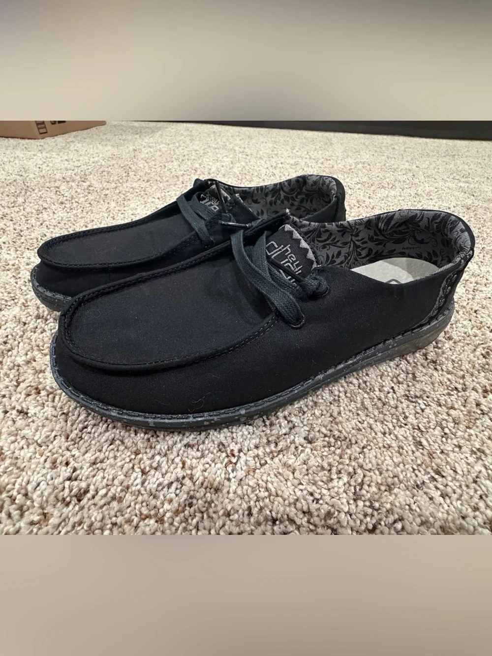 Hey Dude Wendy Black Women’s Slip-On Canvas Loafer